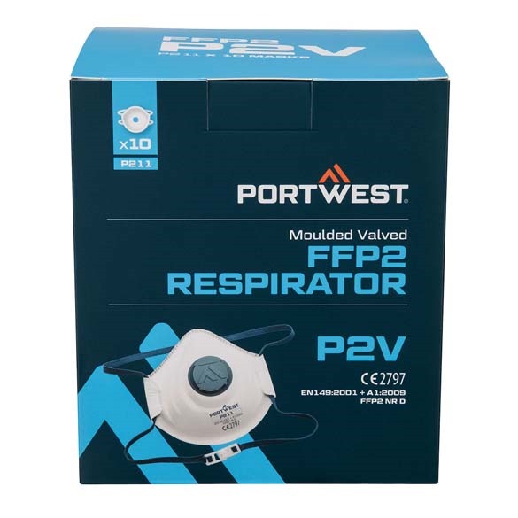 Moulded FFP2 Valved Respirator (Pk10)